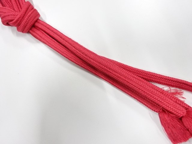 正絹　無形文化財　道明製　手組帯締め